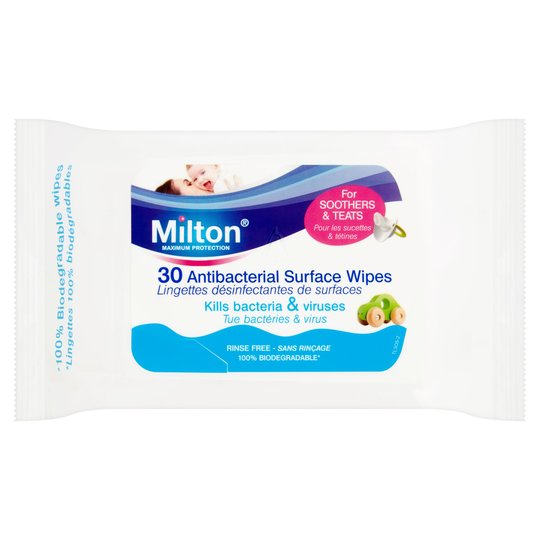 milton baby wipes