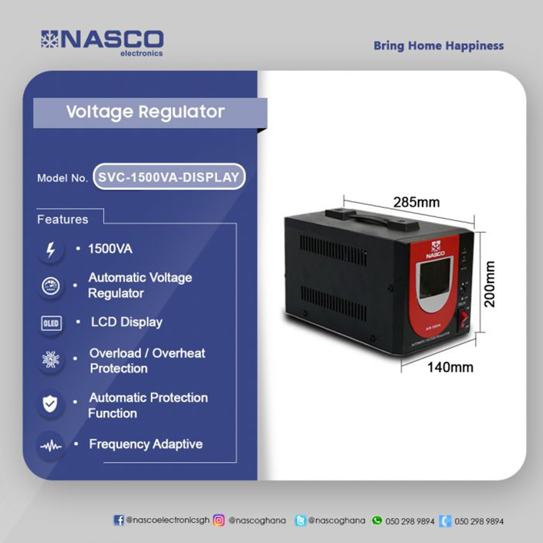 Nasco Voltage Regulator Lcd Display Ups Battery Backup